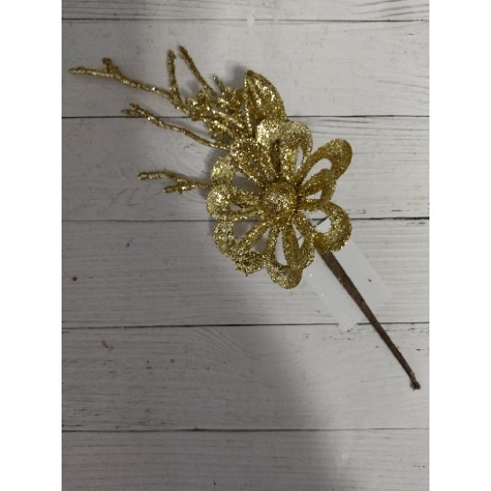 Новогодняя веточка 19*7 см, цена за 1 шт